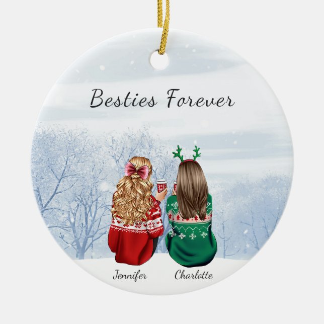 Personalized Christmas Ornaments for Friends (Front)