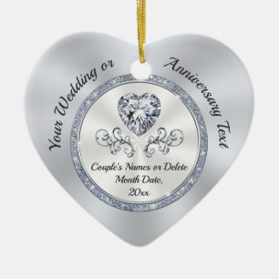 Personalized, Christmas Ornaments Wedding Favours