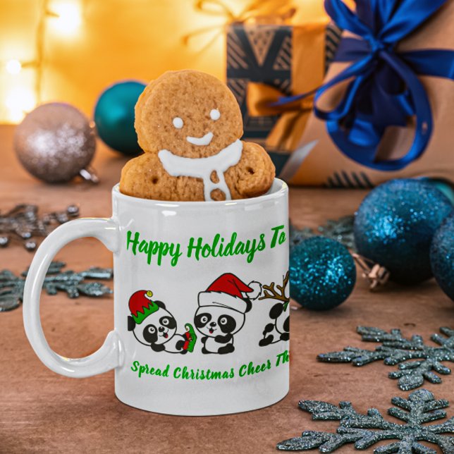 Personalized Christmas Pandas Coffee Mug (Creator Uploaded)