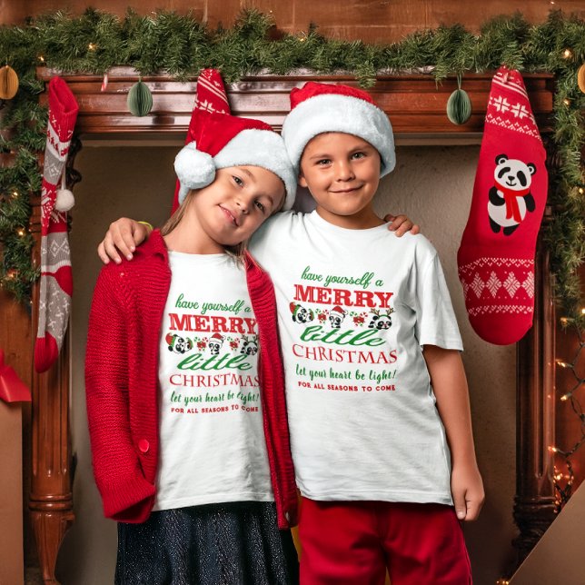 Personalized Christmas Pandas T-Shirt (Creator Uploaded)