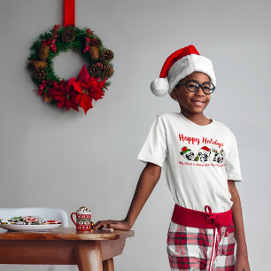 Personalized Christmas Pandas T-Shirt