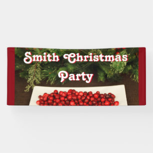 Personalized Christmas Party Banner