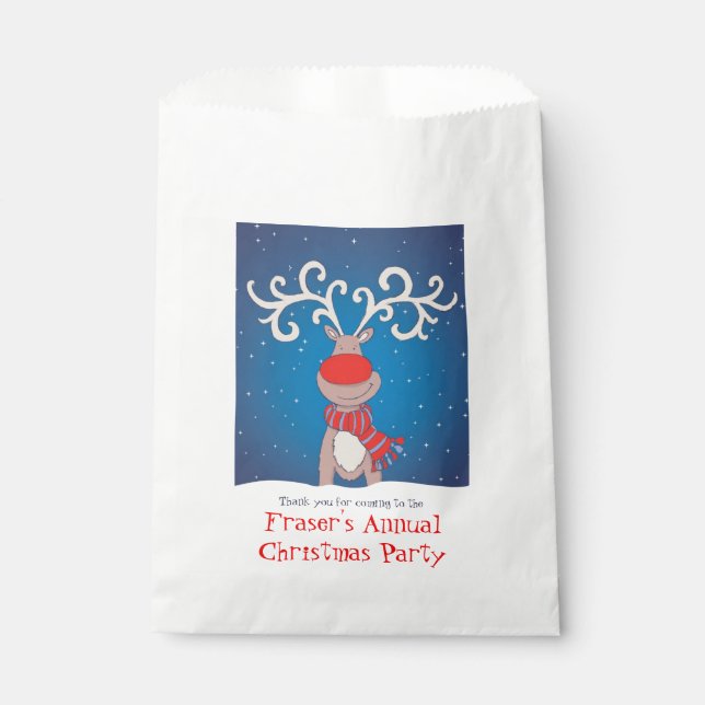 Personalized Christmas party favour bags (Front)