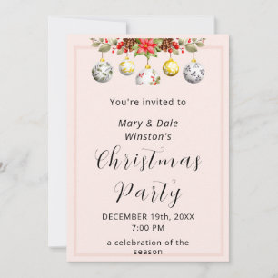 Personalized Christmas Party Invitation