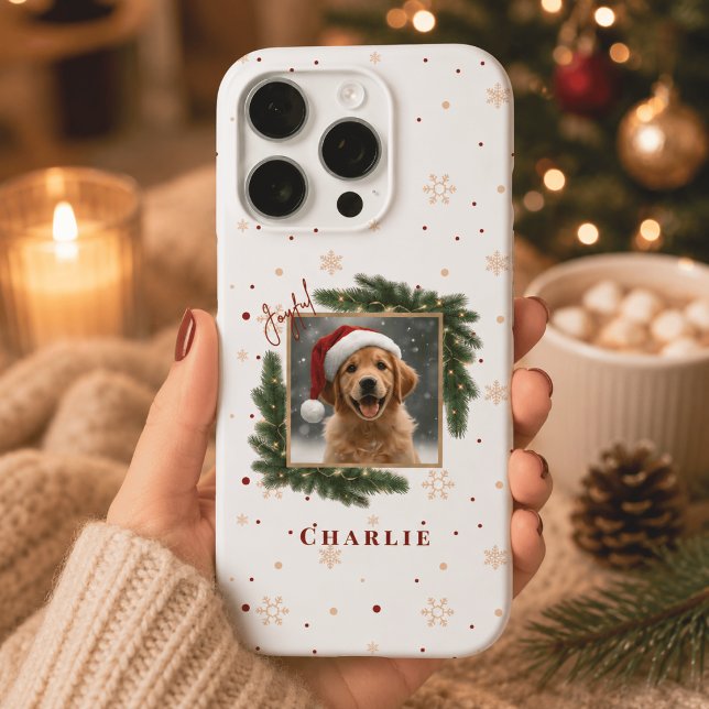 Personalized Christmas Pet Photo – Holiday  iPhone Case (Creator Uploaded)