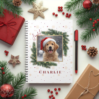 Personalized Christmas Pet Photo – Holiday Notebook