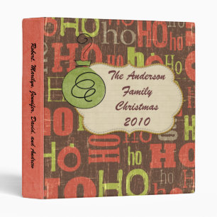 Personalized Christmas Photo Album Binder