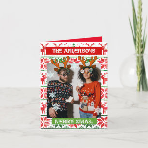 Personalized Christmas photo classic nordic  Invitation