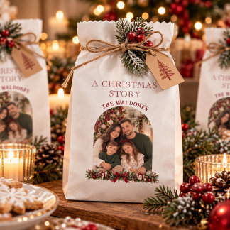 Personalized Christmas Photo Favour Bags