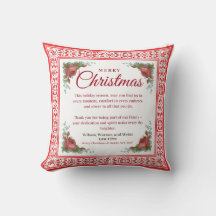 Personalized Christmas Pillow Gift