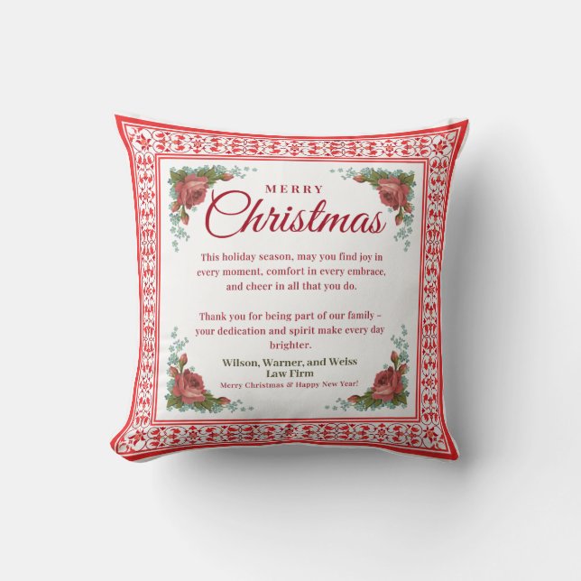 Personalized Christmas Pillow Gift (Front)
