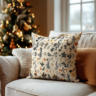 Personalized Christmas Pillow with Elegant Festive