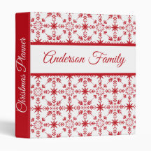 Personalized Christmas Planner Binder