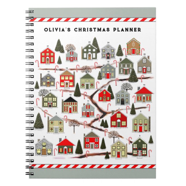 Personalized Christmas Planner Notebook (Front)