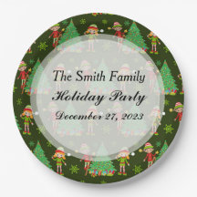 Personalized Christmas Plates