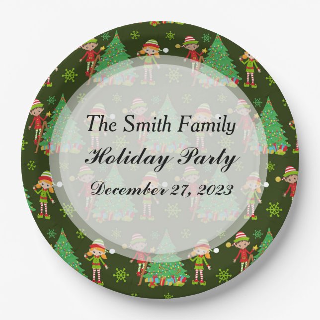 Personalized Christmas Plates (Front)