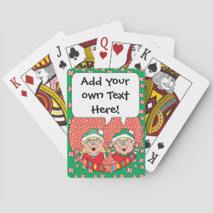 Personalized Christmas Playing Cards