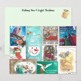 Personalized Christmas Postage Stamps