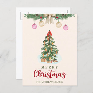 Personalized Christmas Postcard