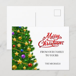 Personalized Christmas Postcard