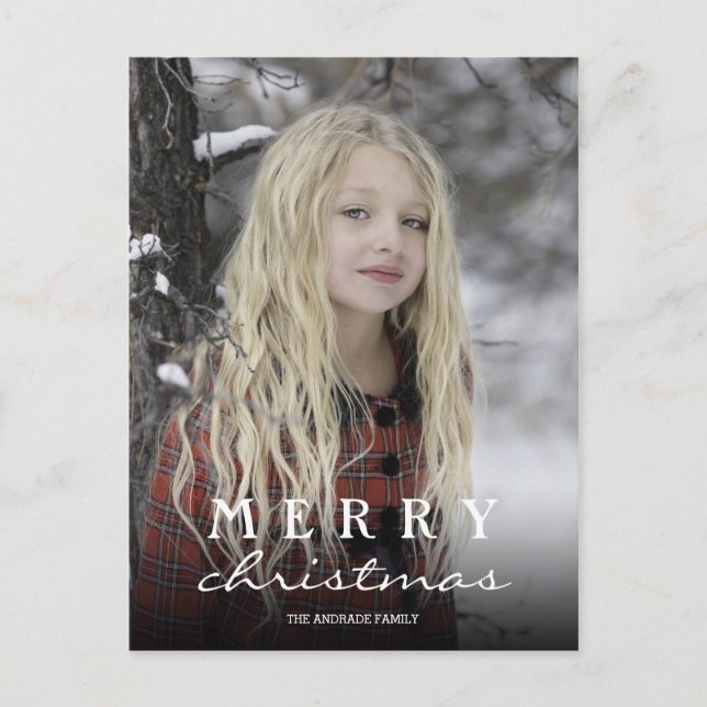 Personalized Christmas Postcards with Photos (Front)
