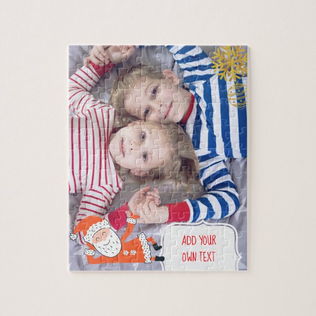 Personalized Christmas puzzle with your own photo (Vertical)