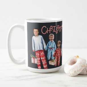 Personalized Christmas Pyjamas Photo Mug