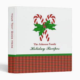 Personalized Christmas Recipe Binder