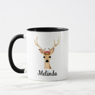 Personalized Christmas Reindeer Gift Mug
