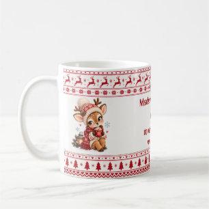 Personalized Christmas Reindeer Mug