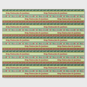 Personalized Christmas Ribbons Wrapping Paper