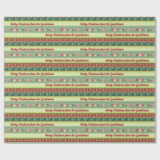 Personalized Christmas Ribbons Wrapping Paper