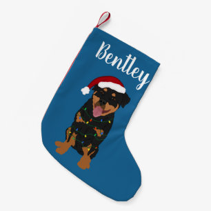 Personalized Christmas Rottweiler Small Christmas Stocking