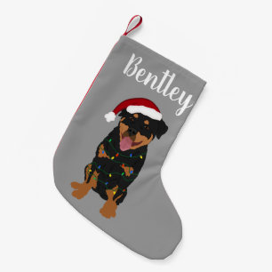 Personalized Christmas Rottweiler Small Christmas Stocking