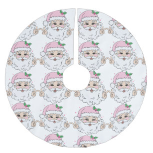Personalized Christmas Santa Photo Brushed Polyester Tree Skirt