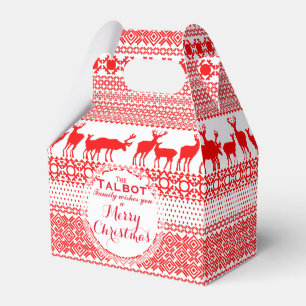 Personalized CHRISTMAS SEASON'S GREETING Favour Bo Favor Box