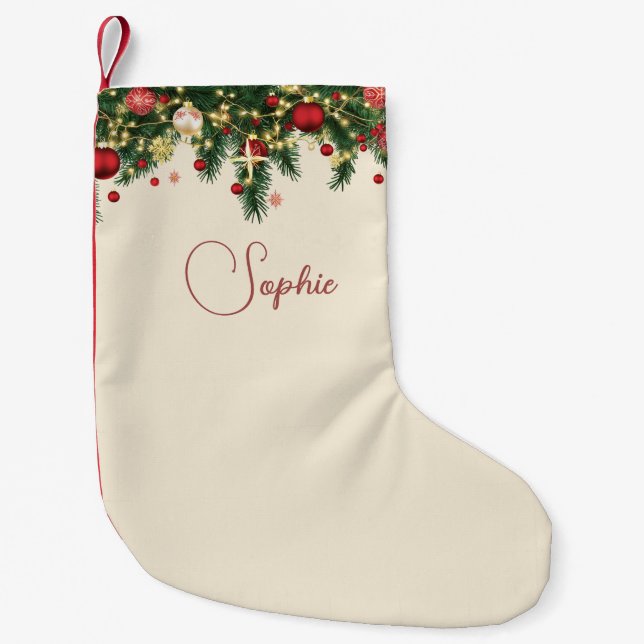 Personalized Christmas Small Christmas Stocking (Front)