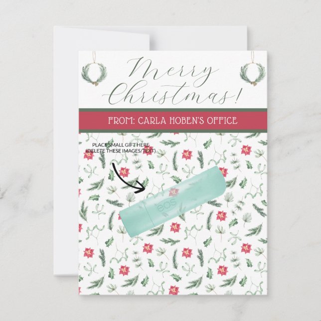 Personalized Christmas, Small Gift, Gifting Cards (Front)