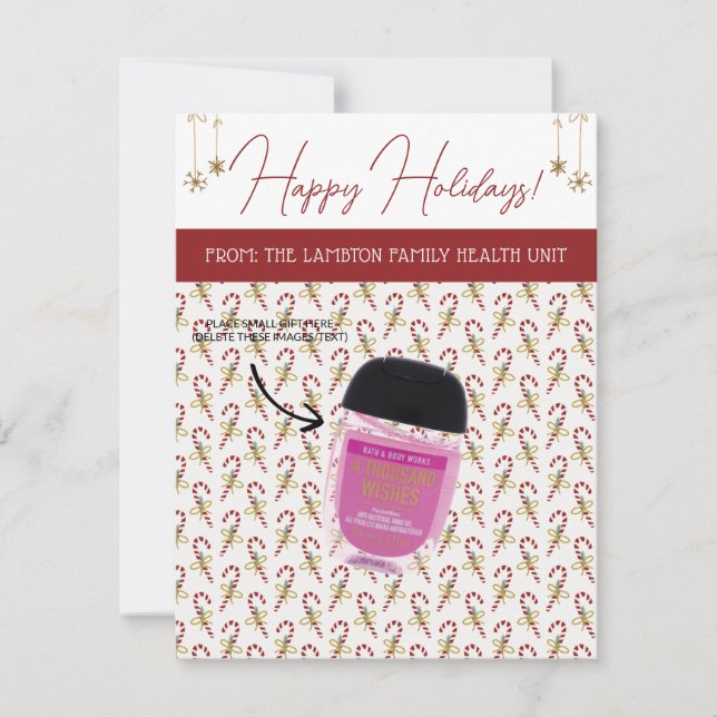 Personalized Christmas, Small Gift, Gifting Cards (Front)