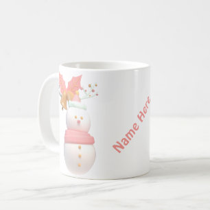 Personalized Christmas snowman Coffee Mug