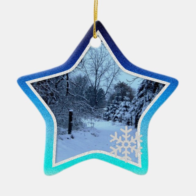 Personalized Christmas Star Ornament (Front)