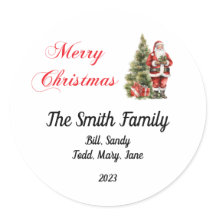 Personalized Christmas Stickers 