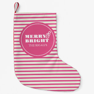 Personalized Christmas Stockings Unique Pink