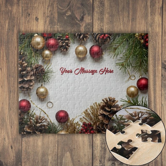 Personalized Christmas Themed Jigsaw Puzzle (Personalized Christmas Themed Jigsaw Puzzle)