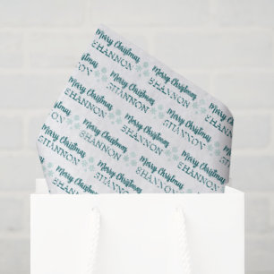 Personalized Christmas Tissue Paper