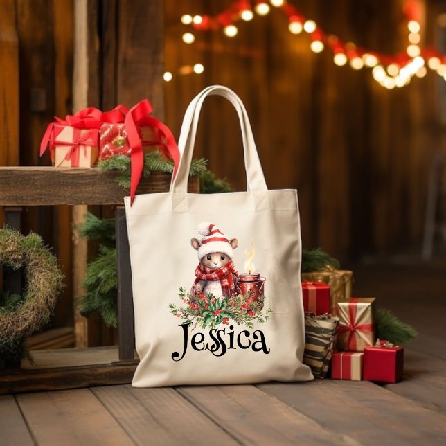 Personalized Christmas Tote Bag (Creator Uploaded)