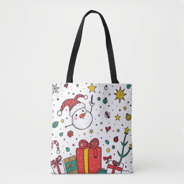 personalized Christmas  Tote Bag (Front)