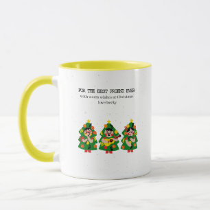 Personalized Christmas Tree  "Best Friend Ever"  Mug