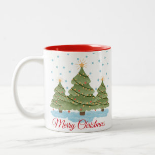Personalized Christmas Tree Coffee Mug