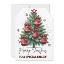 Personalized Christmas Tree| Custom Family Names